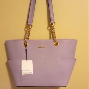 Calvin Klein Leather Tote